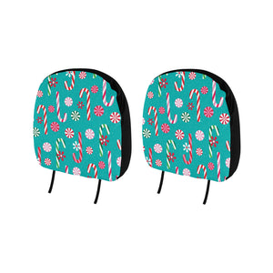 Christmas Candy Pattern Car Headrest Cover