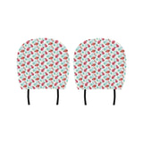 Ladybug Pattern Print Design 03 Car Headrest Cover