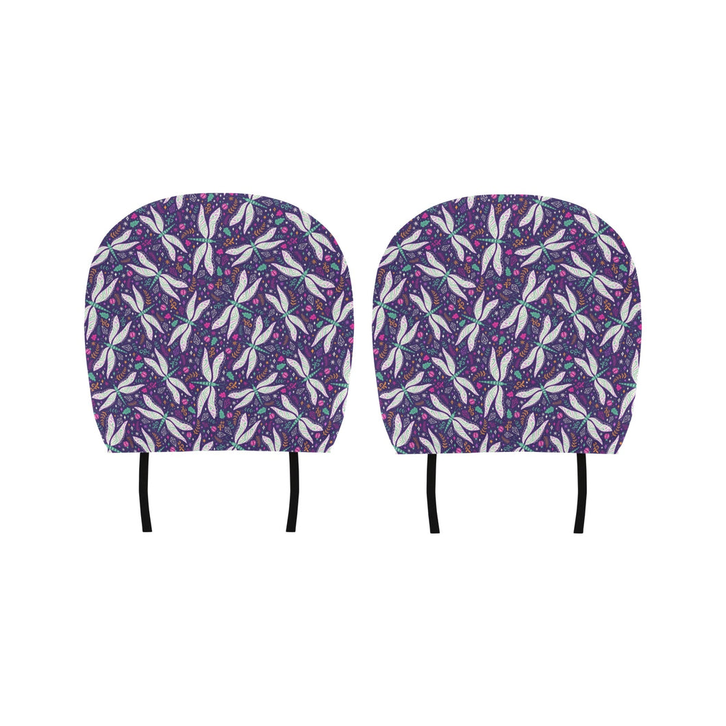 Cute Dragonfly Pattern Car Headrest Cover