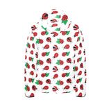 Ladybug Pattern Print Design 01 Kids' Boys' Girls' Padded Hooded Jacket