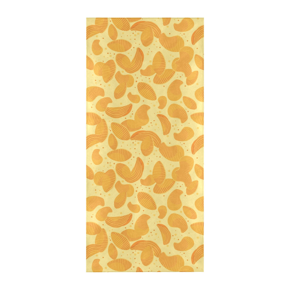 Potato Chips Pattern Print Design 04 Beach Towel