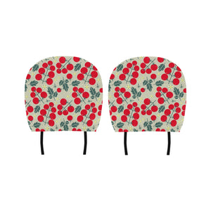 Hand Drawn Tomato Pattern Car Headrest Cover