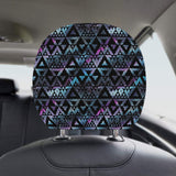 Space Galaxy Tribal Pattern Car Headrest Cover