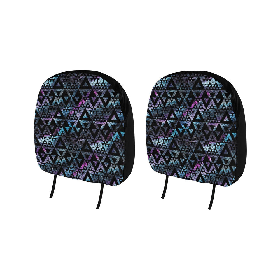 Space Galaxy Tribal Pattern Car Headrest Cover