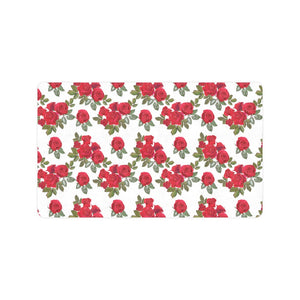 Rose Pattern Print Design 05 Doormat