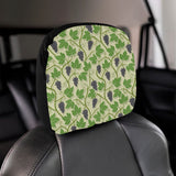 Grape Leaves Pattern Car Headrest Cover