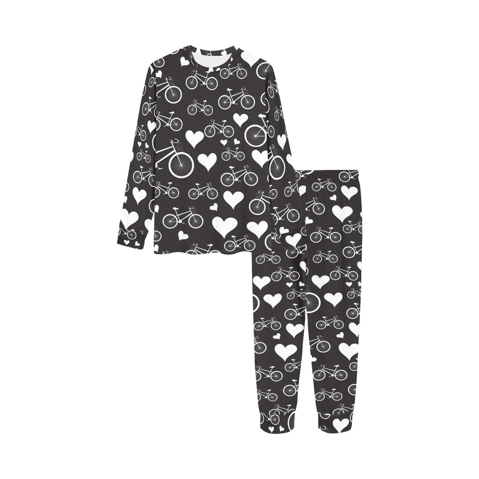 Bicycle Pattern Print Design 05 Kids' Boys' Girls' All Over Print Pajama Set