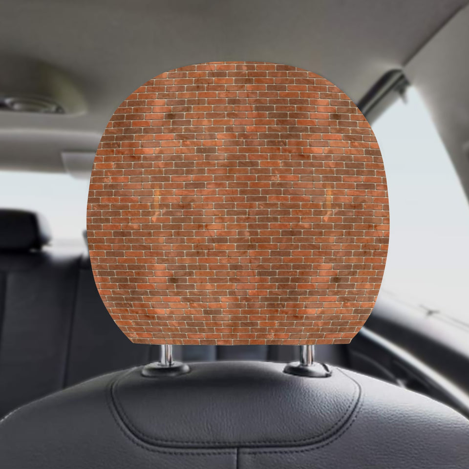 Brick Printed Pattern Print Design 04 Car Headrest Cover