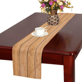 Wood Printed Pattern Print Design 04 Table Runner