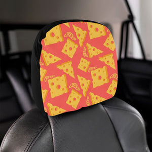 Sliced Cheese Pattern Car Headrest Cover