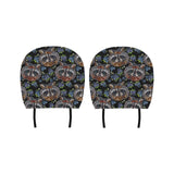 Raccoon Blueburry Pattern Car Headrest Cover