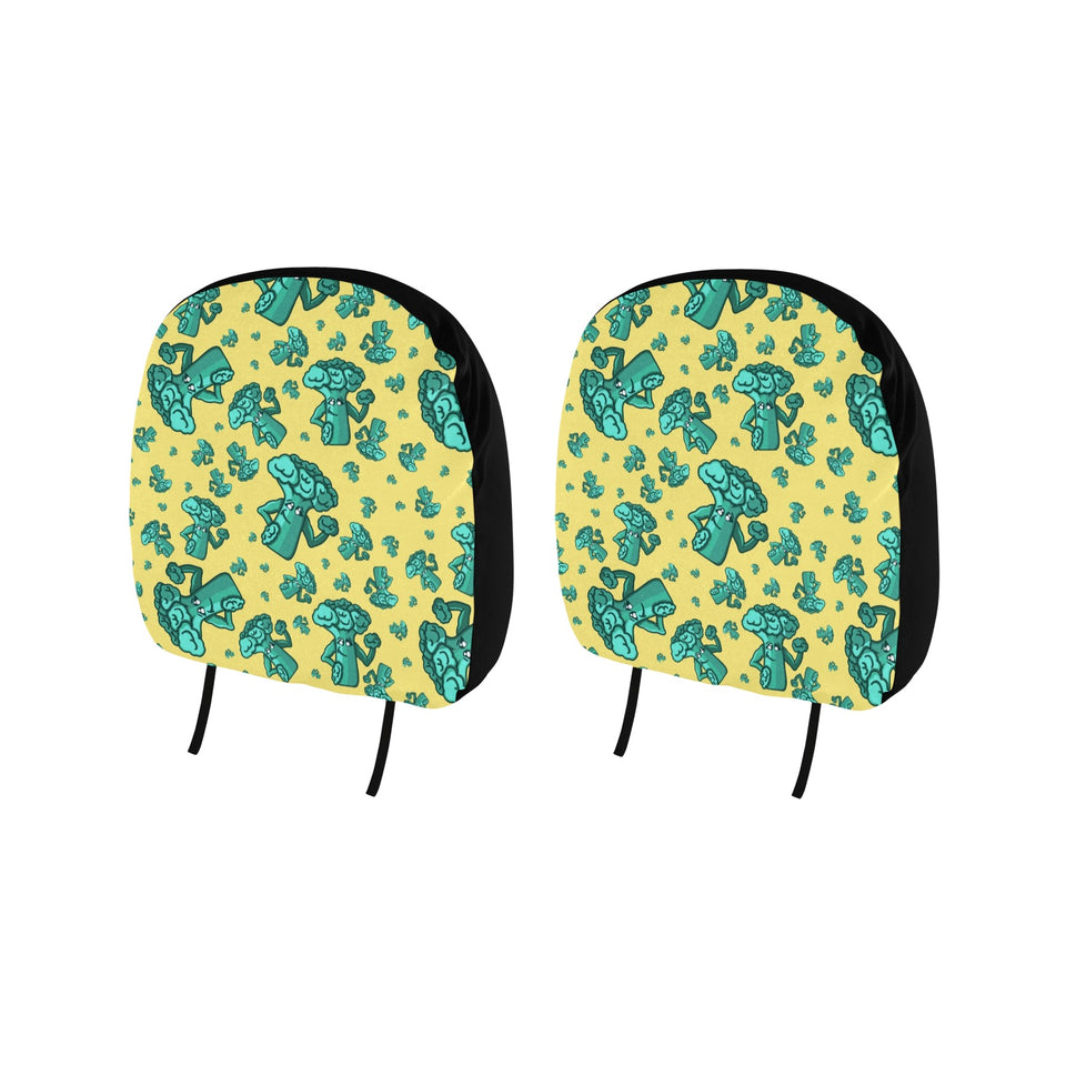 Cute Broccoli Pattern Car Headrest Cover