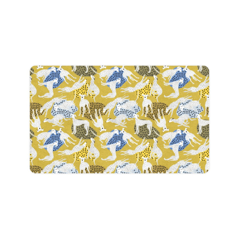 Greyhound Pattern Print Design 02 Doormat