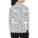 Engine Piston Pattern Print Design 01 Women's Long Sleeve Polo Shirt