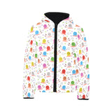 Snail Pattern Print Design 05 Kids' Boys' Girls' Padded Hooded Jacket