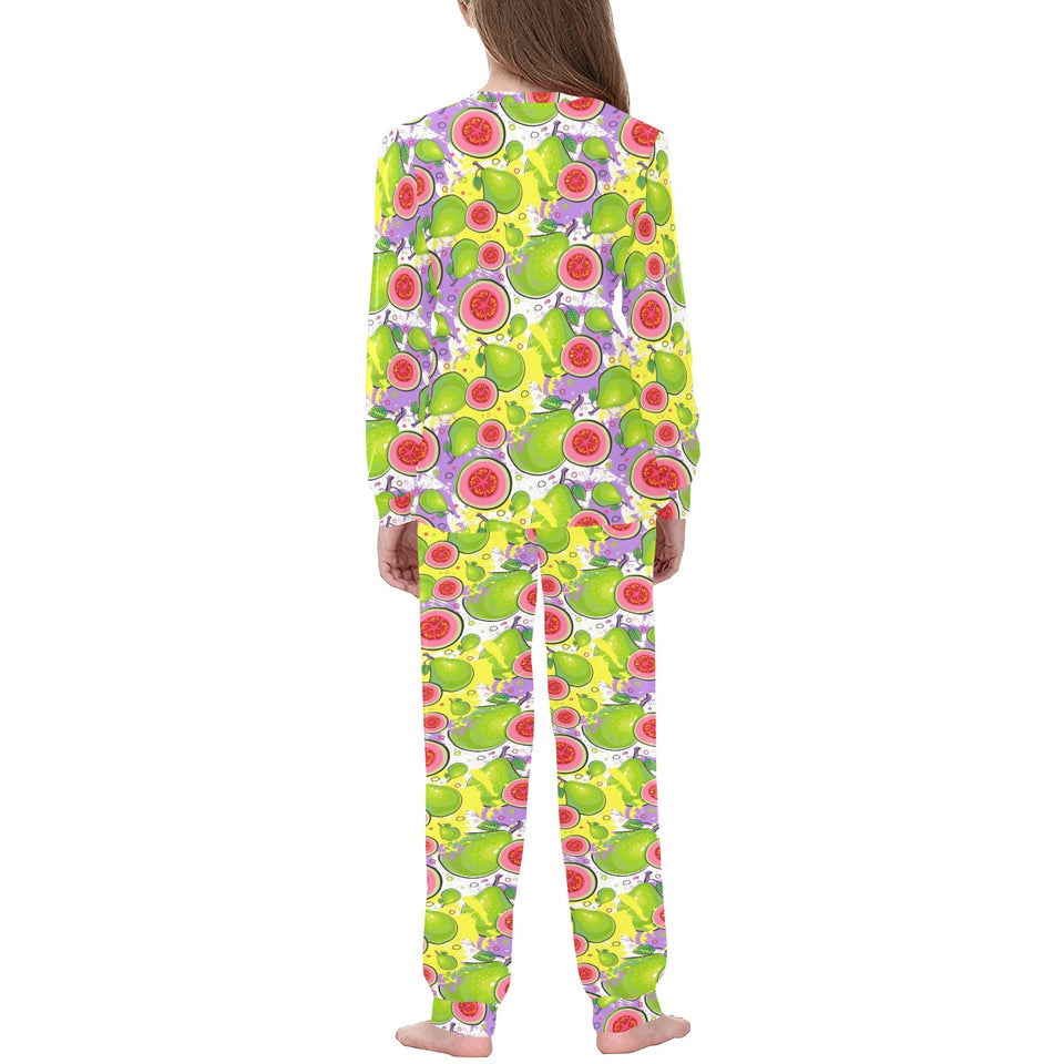 Guava Pattern Kids' Boys' Girls' All Over Print Pajama Set