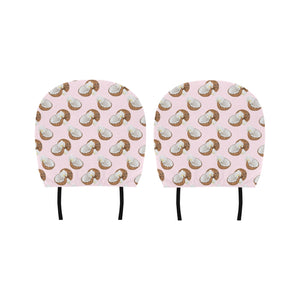 Coconut Pattern Print Design 05 Car Headrest Cover