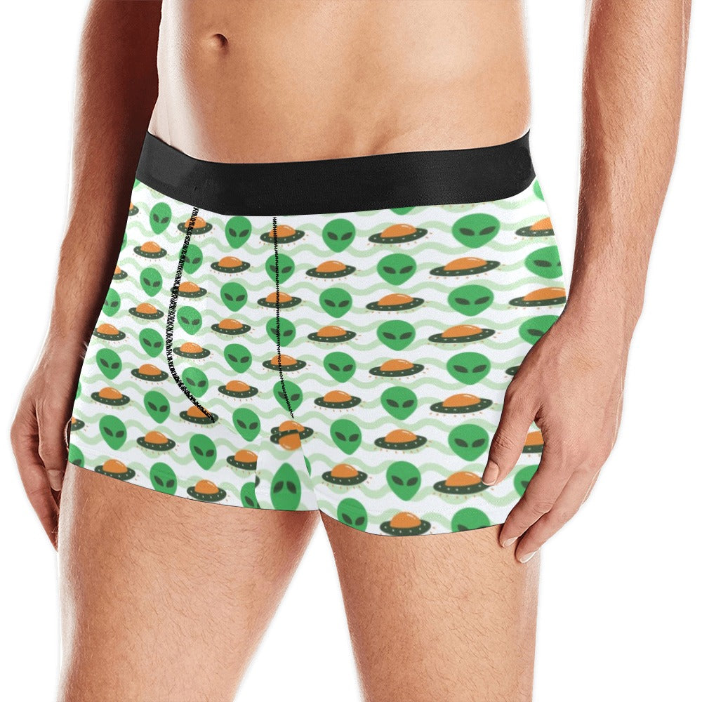 Alien Pattern Print Design 02 Men's All Over Print Boxer Briefs Men's Underwear