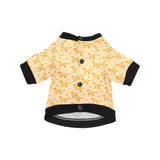 Golden Retriever Pattern Print Design 04 All Over Print Pet Dog Round Neck Fuzzy Shirt