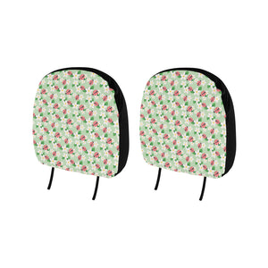 Ladybug Pattern Print Design 05 Car Headrest Cover