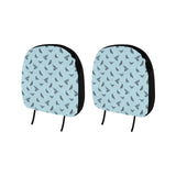 Pigeon Pattern Print Design 02 Car Headrest Cover