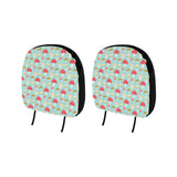 Mushroom Pattern Background Car Headrest Cover