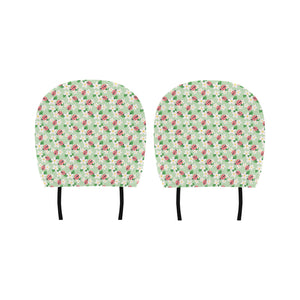 Ladybug Pattern Print Design 05 Car Headrest Cover