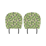 Grape Leaves Pattern Car Headrest Cover