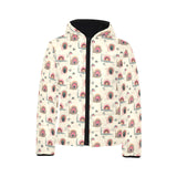 Snail Pattern Print Design 04 Kids' Boys' Girls' Padded Hooded Jacket