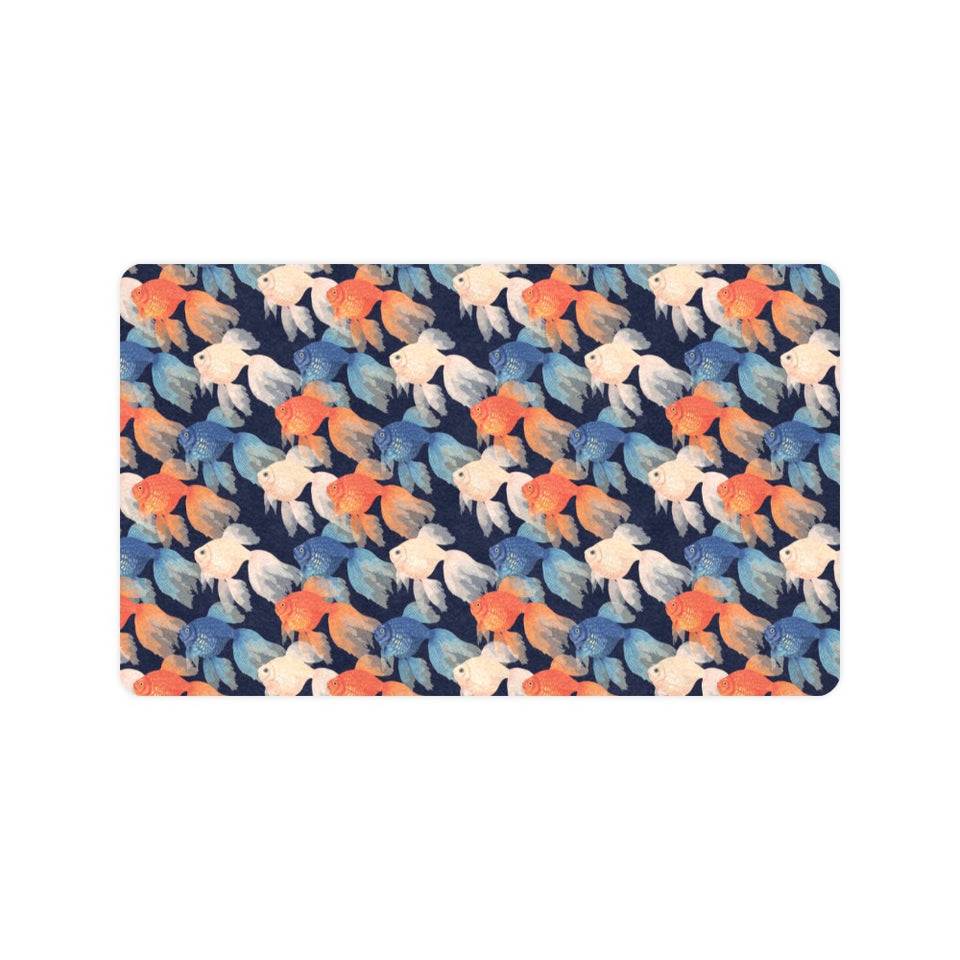 Goldfish Pattern Print Design 04 Doormat