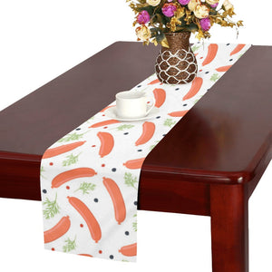 Sausage Pattern Print Design 03 Table Runner