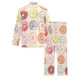 Donut Pattern Men's Long Pajama Set