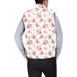 Rose Pattern Print Design 02 Men's Padded Vest