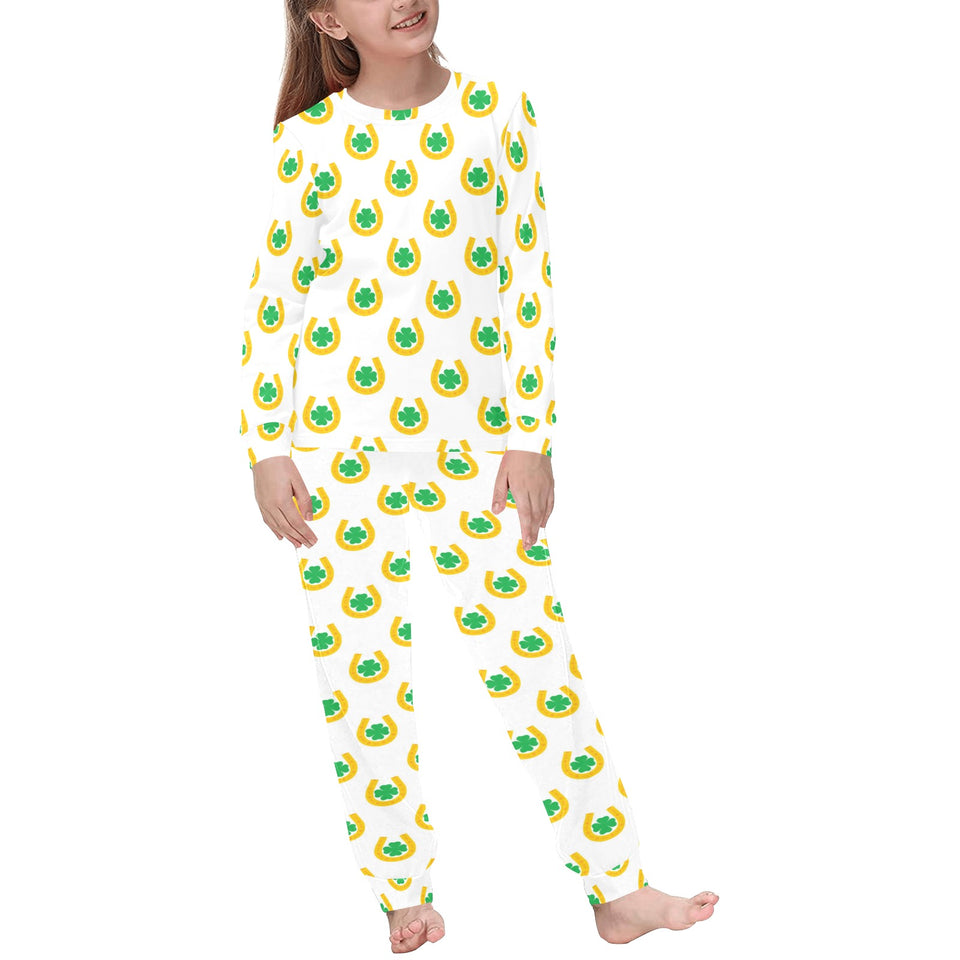 Horseshoes Pattern Print Design 03 Kids' Boys' Girls' All Over Print Pajama Set