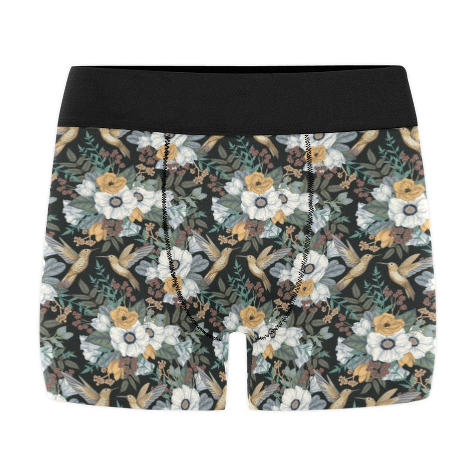 Hummingbird Pattern Print Design 05 Men's All Over Print Boxer Briefs Men's Underwear