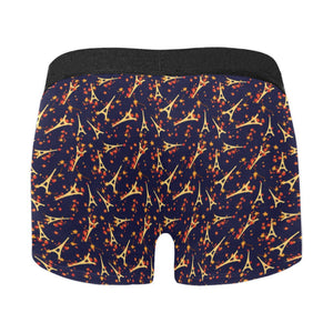 Eiffel Tower Pattern Print Design 02 Men's All Over Print Boxer Briefs Men's Underwear