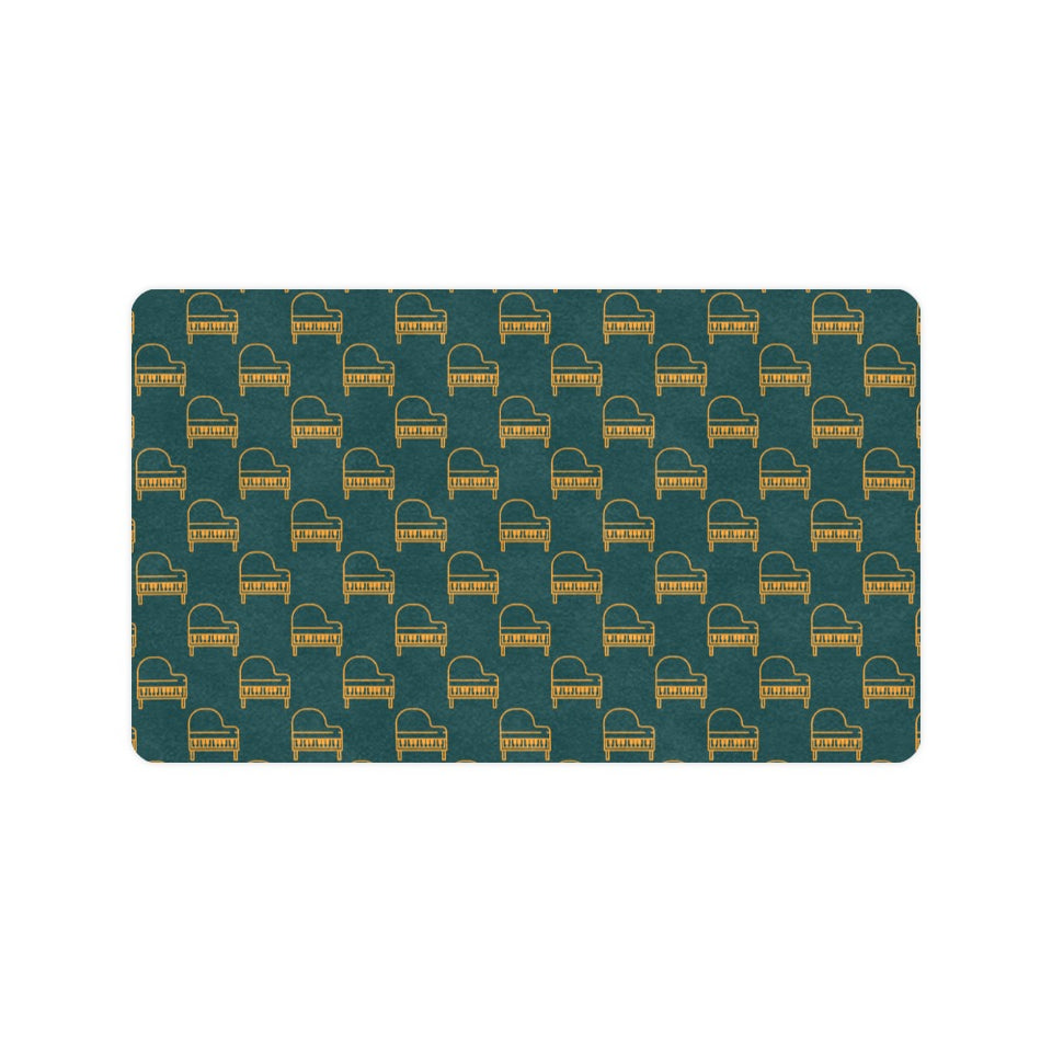 Piano Pattern Print Design 03 Doormat