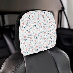 Starfish Pattern Background Car Headrest Cover