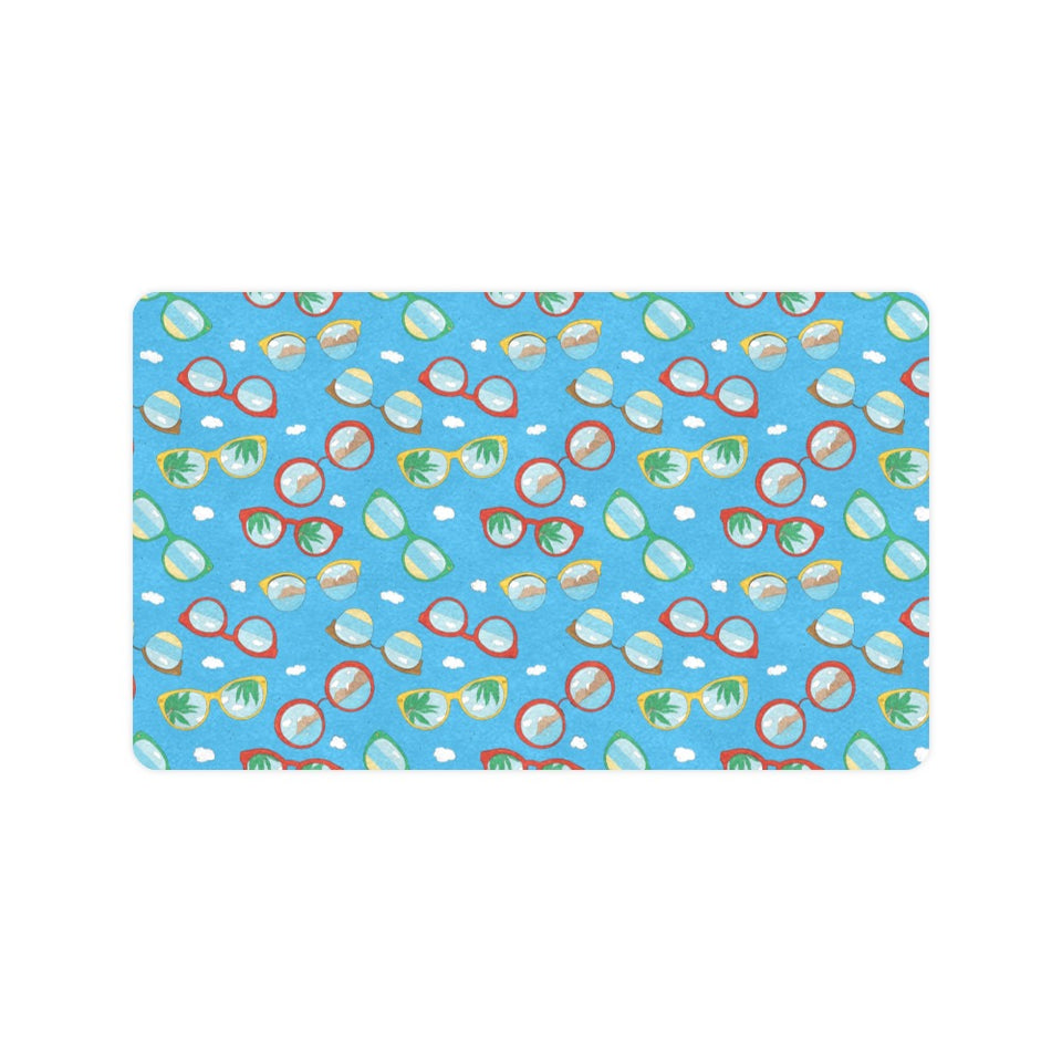 Sun Glasses Pattern Print Design 03 Doormat