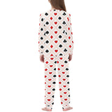 Casino Cards Suits Pattern Print Design 04 Kids' Boys' Girls' All Over Print Pajama Set