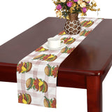 Hamburger Pattern Print Design 03 Table Runner