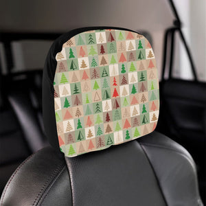 Christmas Tree Pattern Car Headrest Cover