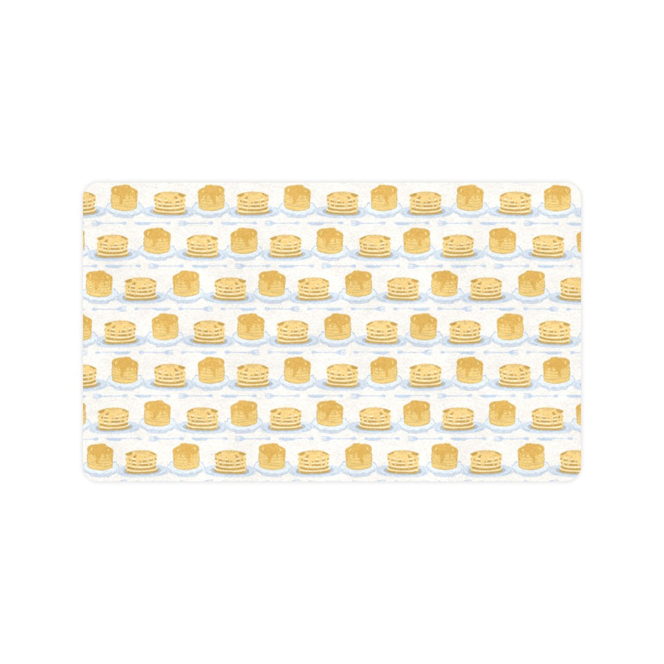 Pancake Pattern Print Design 01 Doormat