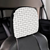 Brick Printed Pattern Print Design 02 Car Headrest Cover