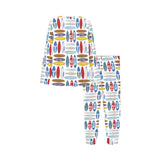 Surfboard Pattern Print Design 02 Kids' Boys' Girls' All Over Print Pajama Set