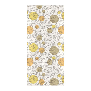 Potato Chips Pattern Print Design 02 Beach Towel