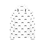 Mustache Beard Pattern Print Design 04 Kids' Boys' Girls' Padded Hooded Jacket