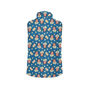 Popcorn Pattern Print Design 03 Women's Padded Vest