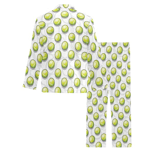 Tennis Pattern Print Design 05 Men's Long Pajama Set