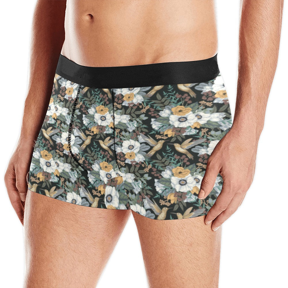 Hummingbird Pattern Print Design 05 Men's All Over Print Boxer Briefs Men's Underwear